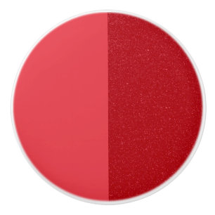 Porte En Céramique Bouton de tiroir fendu rouge tomate personnalisé