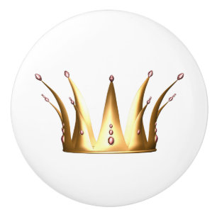 Porte En Céramique Bouton d'extraction de la couronne d'or