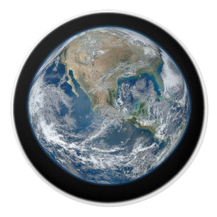 Porte En Céramique Bouton du monde de la terre de planète