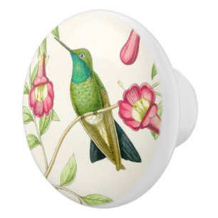 Porte En Céramique Bouton floral de jardin de fleur d'oiseau de
