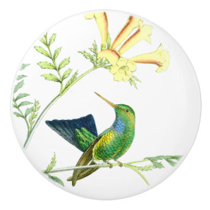 Porte En Céramique Bouton floral de jardin de fleur d'oiseau de