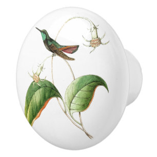 Porte En Céramique Bouton floral de jardin de fleur d'oiseau de