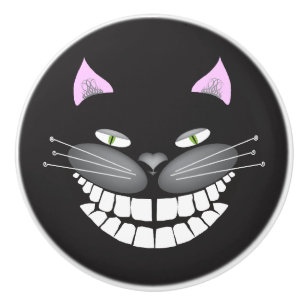 Porte En Céramique Chester le bouton de traction de chat de Cheshire