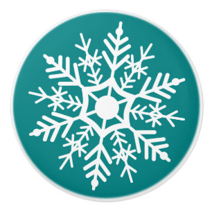 Porte En Céramique Étoile de neige - Bouton de tiroir