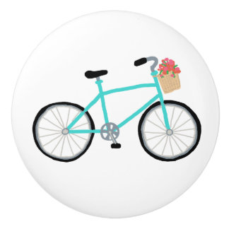 Porte En Céramique Tiroir de bicyclette de croiseur et bouton de