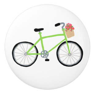 Porte En Céramique Tiroir de bicyclette de croiseur et bouton de