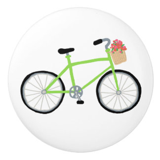 Porte En Céramique Tiroir de bicyclette de croiseur et bouton de