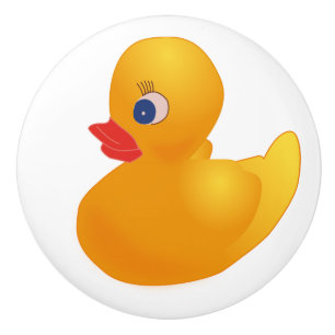 Porte En Céramique Traction jaune mignonne de bouton de Cabinet de