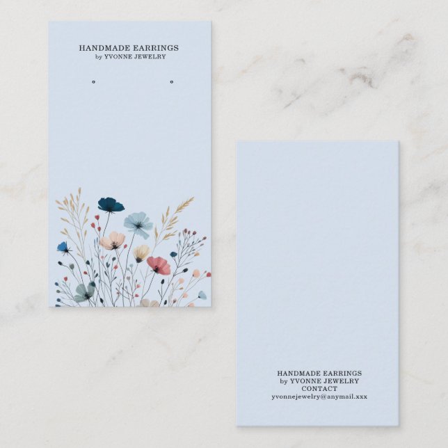 Porte-étiquette de présentation de cartes de visit (Devant / Derrière)