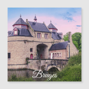Porte historique de la ville à Bruges Magnet