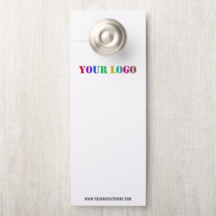 Porte Logo de l'entreprise personnalisée et Affichette d