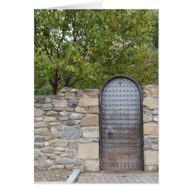 Porte métallique et mur (Devant)