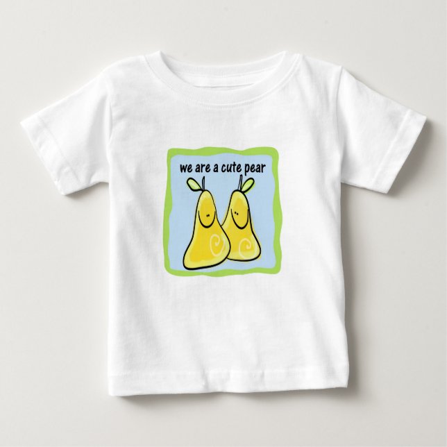 Porte mignonne - Twins / T-Shirt frère frère (Devant)