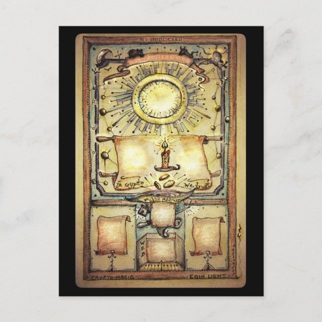 Porte-monnaie personnalisable ou carte HODL 'Crypt (Devant)