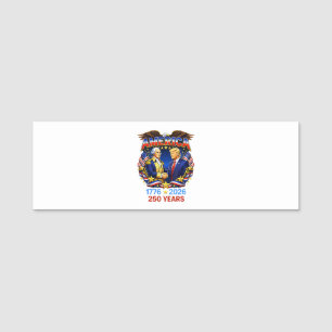 Porte-nom 250 Ans d'Amérique Anniversaire 250ème