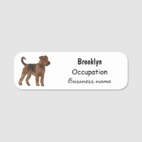Airedale terrier dog cartoon