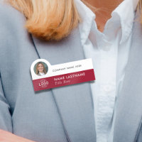 Ajouter logo photo Elegant Bourgogne Rouge Blanc A