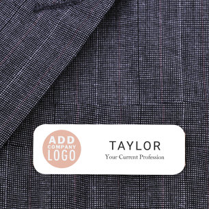 Porte-nom Ajouter un employé de l'entreprise du logo commerc