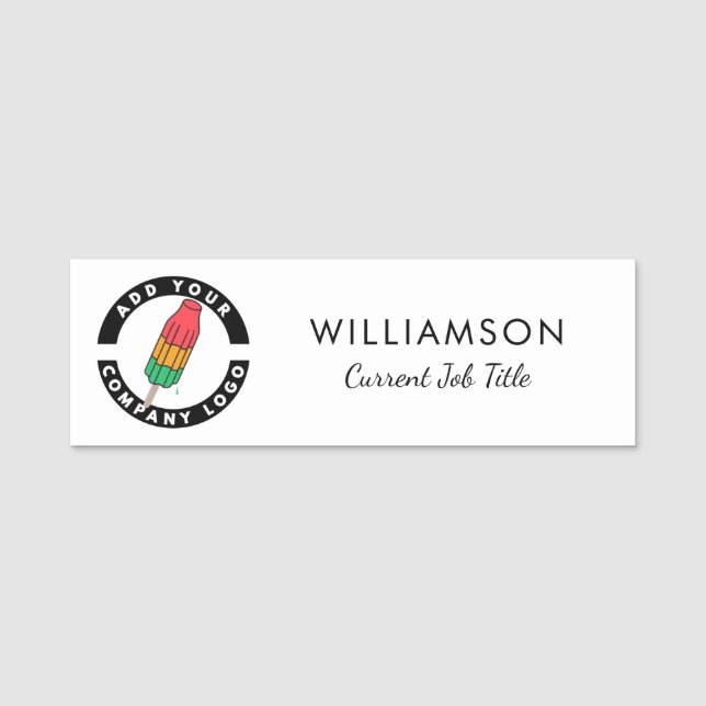Porte-nom Ajouter votre logo d'entreprise do-it-yourself emp (Devant)