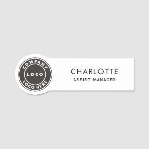 Porte-nom Ajouter votre logo Employé d'entreprise Personnali