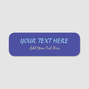 Porte-nom Ajouter votre propre texte Slogan minimaliste mode
