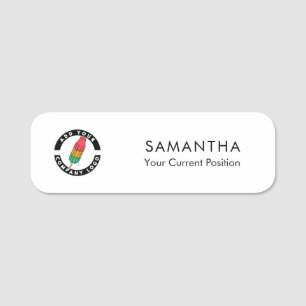 Porte-nom Ajoutez le logo de votre entreprise Nom de l'emplo