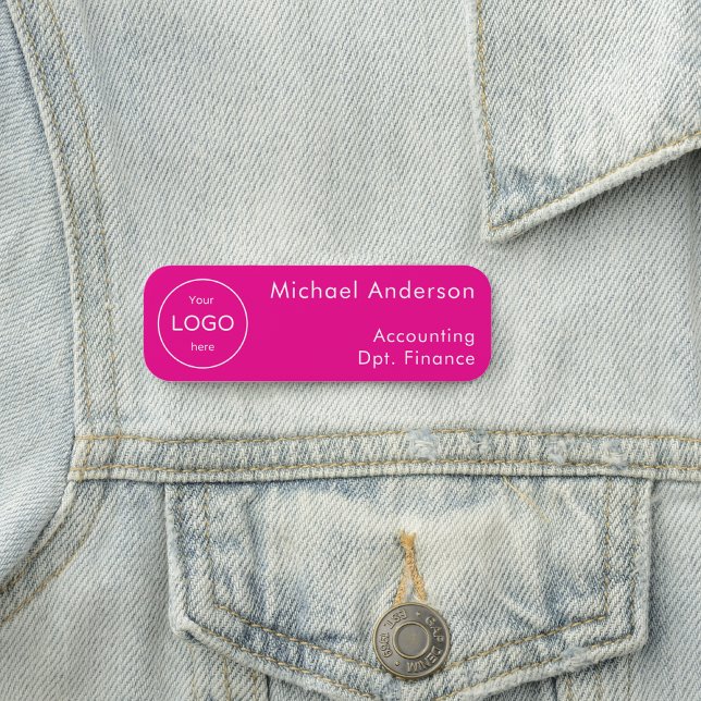 Porte-nom Ajoutez le logo de votre événement professionnel à (Créateur téléchargé)