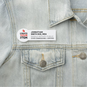 Porte-nom Ajoutez votre logo agent de signature de notaire p