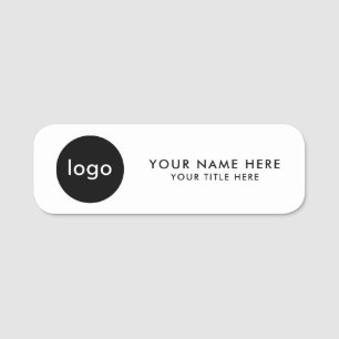 Porte-nom Ajoutez Votre Logo Personnalisé Épingle de Sécurit