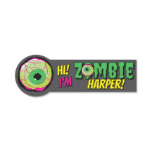 Amusement amusant ‘Hi I’m Zombie Personnalisé’ Hal