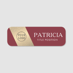 Porte-nom Antique Ruby Rouge Et Parties scintillant De Luxe