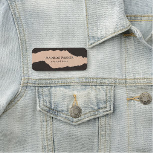 Porte-nom Arêtes déchirées en papier