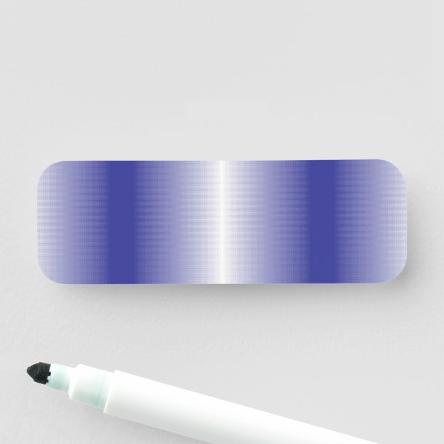 Porte-nom arrière - plan rayé bleu et blanc (En situation)