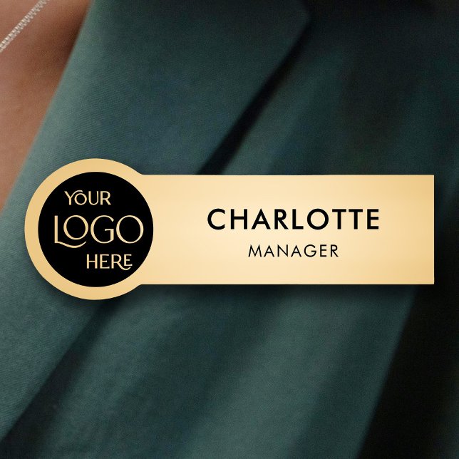 Porte-nom Arrondir le logo de l'entreprise Professionnel Emp (Créateur téléchargé)