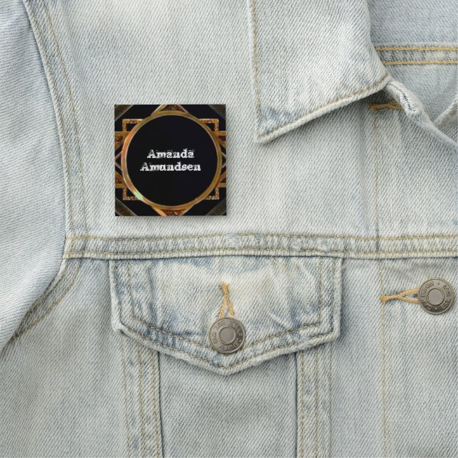 Porte-nom Art déco, Art nouveau, oeuvre originale, art numér (En situation)