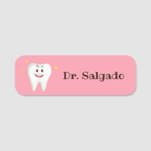 Porte-nom Art dentaire mignon de dentiste d'hygiéniste
