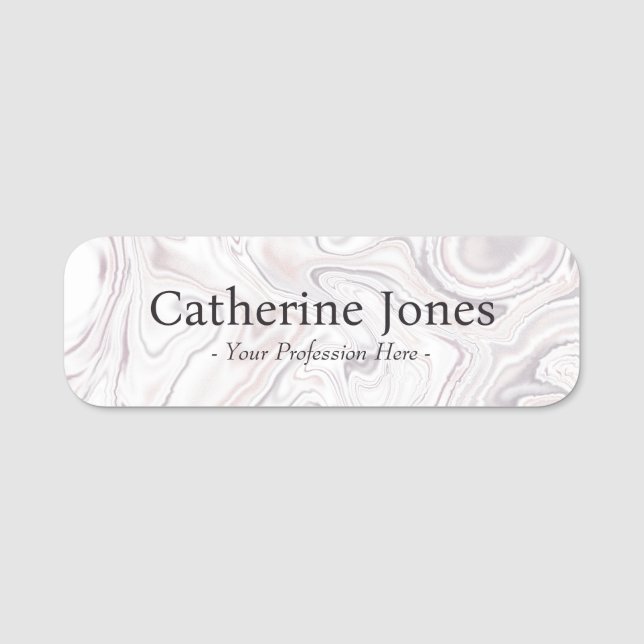 Porte-nom Art Moderne Élégant Liquified Peinture (Devant)