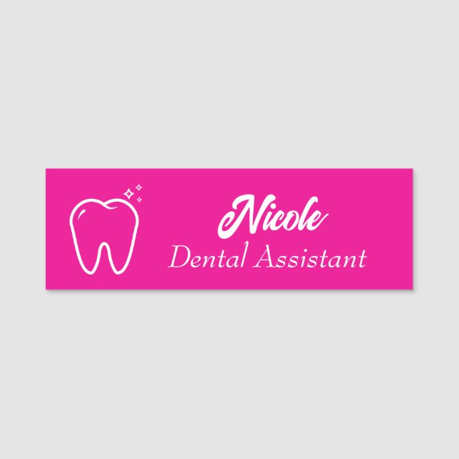Porte-nom Assistant Dentaire (Devant)