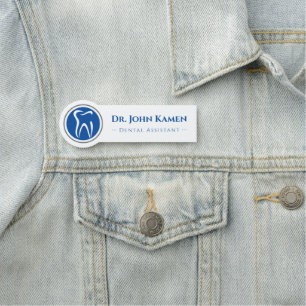 Porte-nom Assistant dentaire Logo des dents