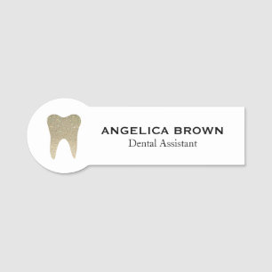 Porte-nom Assistant dentaire Parties scintillant