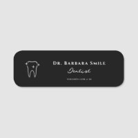 Assistante dentaire Dentiste esthétique Noir Blanc