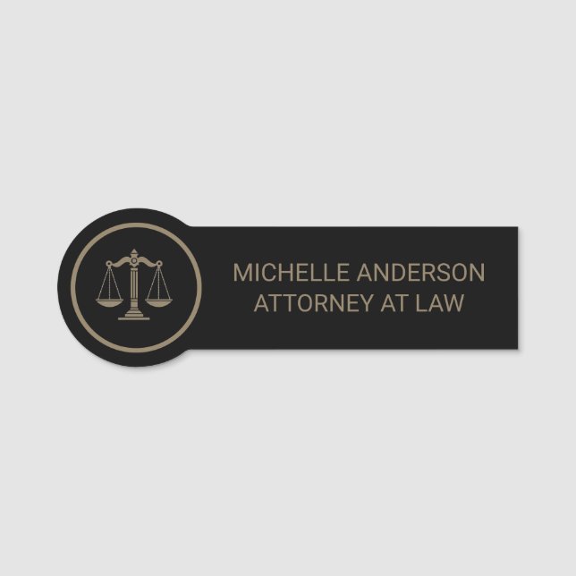 Porte-nom Avocat professionnel branché  (Devant)