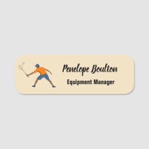 Porte-nom Badminton