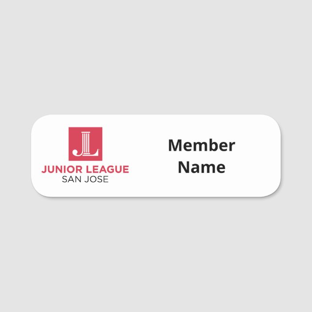 Porte-nom Balise de nom authentique JLSJ - Pour les membres  (Devant)