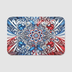Porte-nom Balise de nom avec couleurs françaises