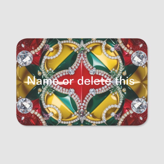 Porte-nom Balise de nom avec les couleurs de Los Angeles (Devant)