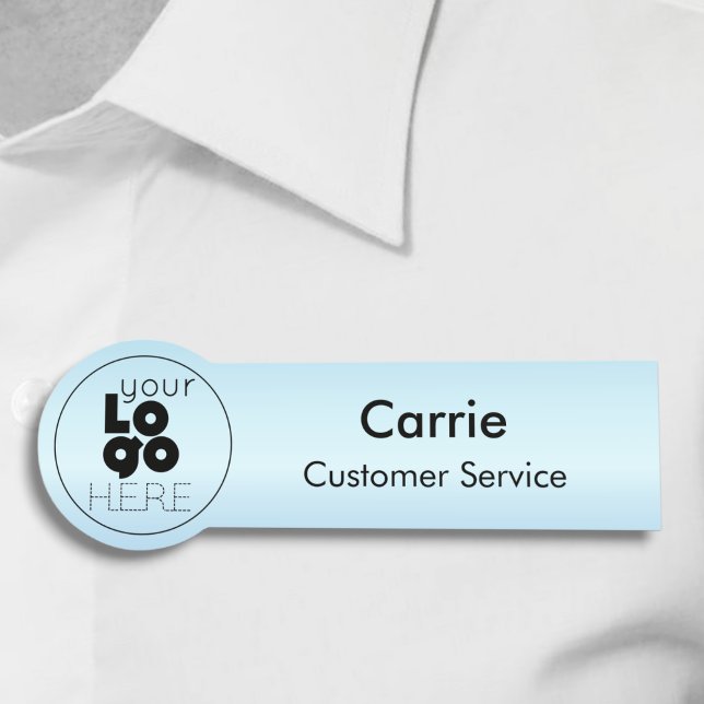 Porte-nom Balise de nom bleu pour bébé de glace métallique r (Créateur téléchargé)