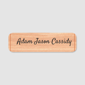 Porte-nom Balise de nom classique Woody Style