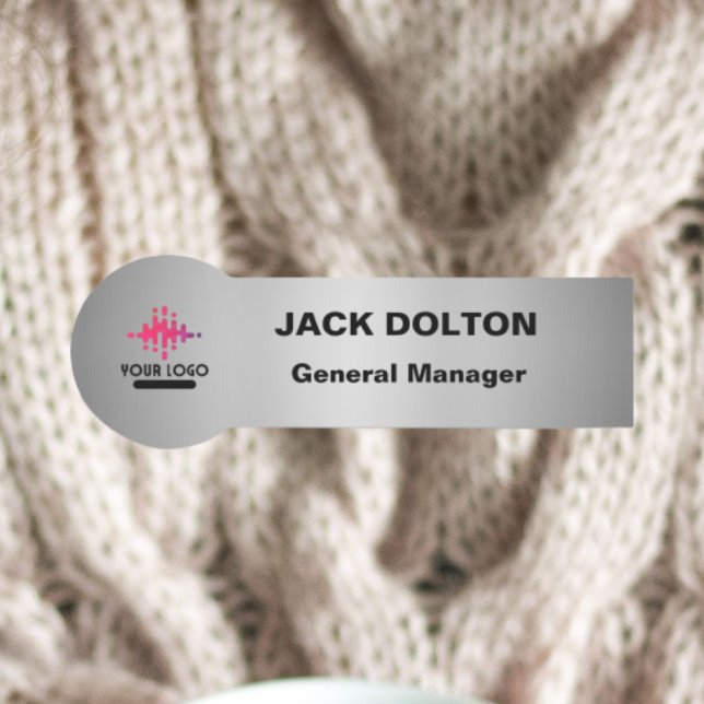 Porte-nom Balise de nom de logo personnalisable pour les emp (Créateur téléchargé)