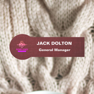 Porte-nom Balise de nom de logo personnalisé pour les employ